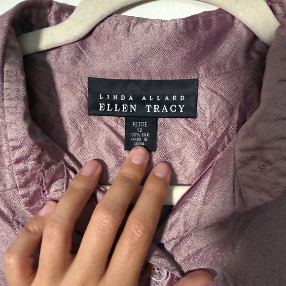 Metallic Purple- Pink Blouse - Picture 3 of 3